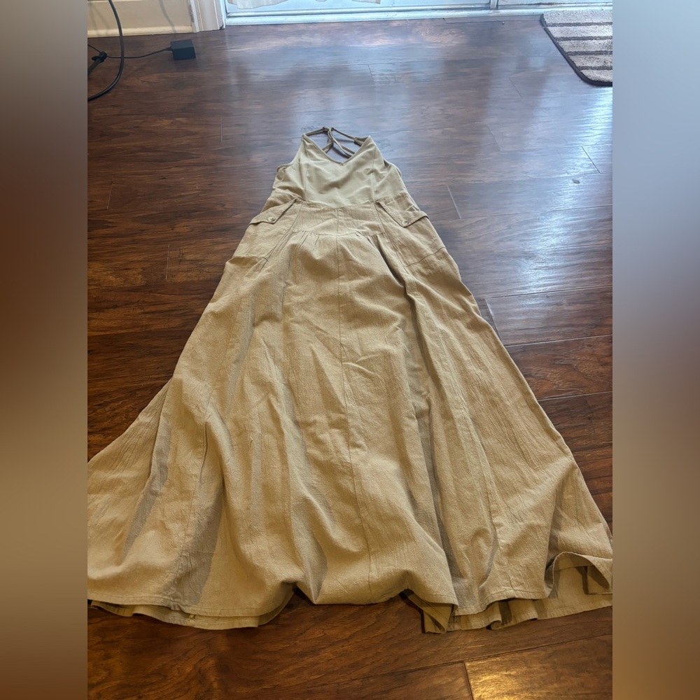 Free People Soledad Princess Seam Maxi Dress Size Small - Picture 3 of 5